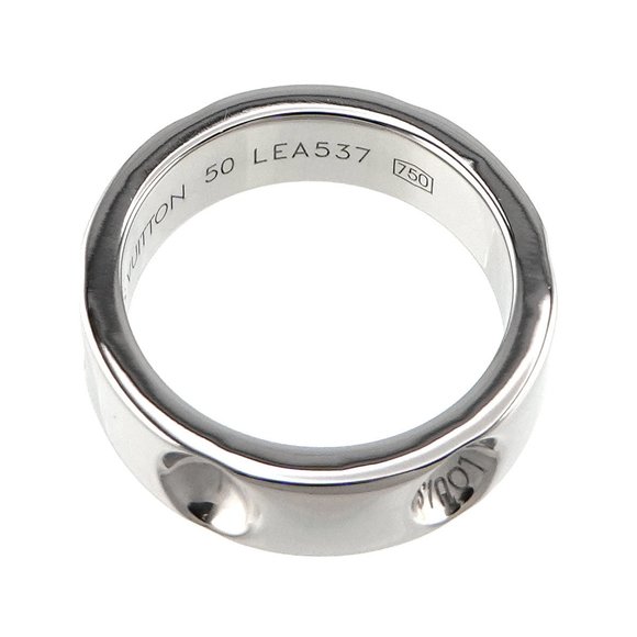 Louis Vuitton Petite Bague Empreinte #50 Ring K18 WG White Gold 750 Petit - Picture 4 of 9